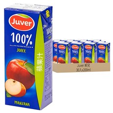 Juver 茱兒 100% 蘋果汁, 200ml, 30入