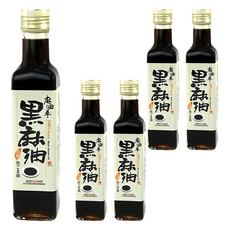 麻油車 頂級冷壓黑麻油, 255ml, 5瓶