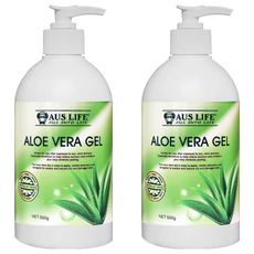 AUS LIFE 澳思萊 蘆薈凝膠 500g 曬後修護保濕 舒緩肌膚乾燥 澳洲原裝進口, 2瓶