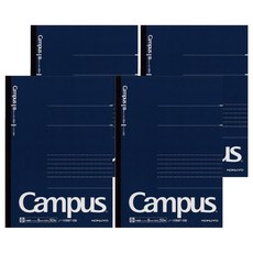 KOKUYO 國譽 Campus 大人筆記本，A5 尺寸(210 x 148mm) 藍色，森林認証上質紙，無線裝訂, 4本