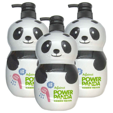 快潔適 貓熊 抑菌沐浴乳 植物系洗淨配方 0%酒精, 1L, 3瓶