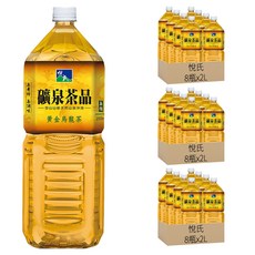 悅氏 礦泉烏龍茶, 雪山山脈天然泉水沖泡, 無糖, 2L, 24瓶