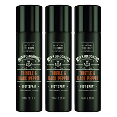 Scottish Fine Soaps 經典體香噴霧 男士香氛 持久清新, 150ml, 3瓶