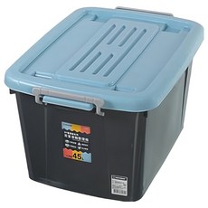 KEYWAY 聯府 百富滑輪整理箱 BF-451 45L, 藍色, 1個