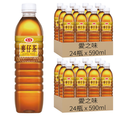 愛之味 麥仔茶, 590ml, 48瓶