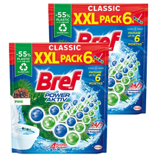 Bref 妙力 懸掛式馬桶清潔球 松樹 300g 持久清新 自動清潔 省時省力, 2包