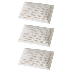 夢之語 彈力支撐乳膠枕, 60 x 40 x 9cm, 3個, 白色