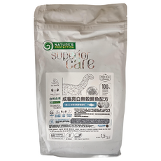 NATURE'S PROTECTION 自然本色 成貓用無穀配方 鯡魚 1.5kg, 亮白, 1袋