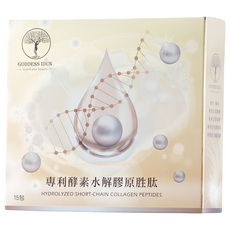 GODDESS IDUN 女神伊登 專利酵素水解膠原胜肽 德國進口 無添加 15包/盒, 75g, 1盒