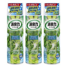 ST 雞仔牌 浴廁瞬間消臭力噴劑, 蘋果薄荷, 330ml, 3瓶