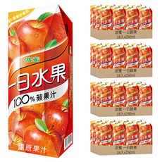 波蜜 一日蔬果 100%蘋果汁, 250ml, 72入