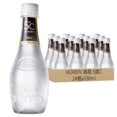 HORIEN 海昌 5度C 天然無氣泡蘇打水330ml*24瓶,天然純淨,健康無負擔,口感清新柔和, 330ml