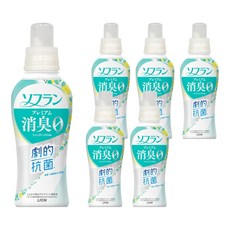 LION 獅王 Soflan Softner 消臭衣物柔軟精 劇的抗菌, 510ml, 6瓶