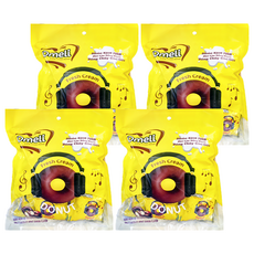 Omeli 音樂派對甜甜圈 香蕉牛奶味, 300g, 4袋