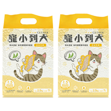 PAWGETHER 寵小到大 高吸水分子豆腐砂 2包 7L 原味 貓砂