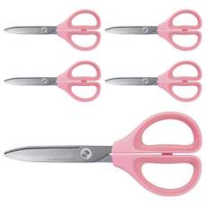 KOKUYO 國譽 SAXA空氣彈力剪 標準輕量, 粉色, 5支