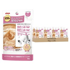 MIAWMIAW 妙喵慕斯軟包, 40g, 12包, 3號 鮪魚+雞肉+甜蝦