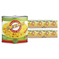台糖 玉米粒罐頭, 340g, 48罐