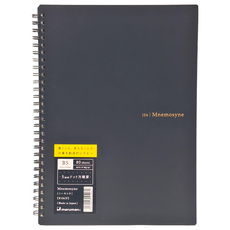 Maruman MNEMOSYNE 5mm點陣線圈筆記本 B5 尺寸 80張, 黑色, 1本