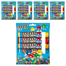 m&m's 迷你巧克力, 彩色糖果外衣, 牛奶巧克力, 香脆花生米, 153g, 5袋