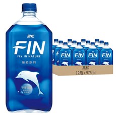 黑松 FIN 補給飲料 975ml 補充水分和電解質 等滲透壓 低熱量 運動後補給, 12瓶