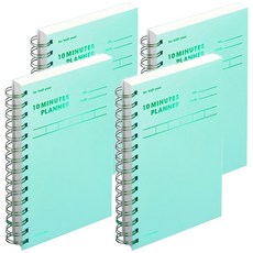 motemote 半年10分鐘讀書法計畫本, 4本, 翠綠色