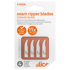 Slice 陶瓷筆刀替刃 圓弧拆線刀 4入組 - 較傳統刀片更安全 刀刃壽命長11.2倍 100%可回收, 1組