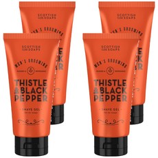 THE SCOTTISH FINE SOAPS 刮鬍凝膠, 4條, 150ml