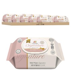 comet Baby Wipes Signature 寶寶濕紙巾 掀蓋式 加厚型, 55g, 100張, 10包