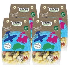 Little Pasta 小小帕斯達 交通工具造型義大利麵, 100%杜蘭小麥粉製成, 素食可用, 250g, 4包