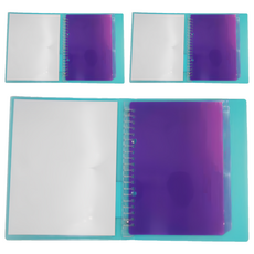 KyOKUTO 20孔薄型3用資料夾 A5, 深藍色, 3本