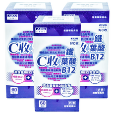 AJIOU 日本味王 C收葉酸鐵口含錠, 2.1g, 60顆, 3盒