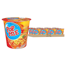 POP MIE Ayam Pedas Kuah DOWER辣嘟唇雞湯杯麵 75g, 12入