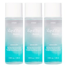 ETUDE 好純淨眼唇卸妝液, 100ml, 3瓶