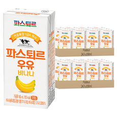 Pasteur 牧場牛奶 香蕉牛乳風味飲料, 190ml, 48入