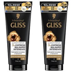 Schwarzkopf 施華蔻 GLISS 髮肌煥生1分鐘髮膜, 2個, 200ml