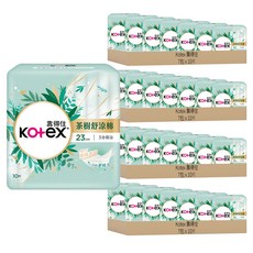 Kotex 靠得住 茶樹舒涼 涼感衛生棉 3分微涼, 23cm, 10片, 28包