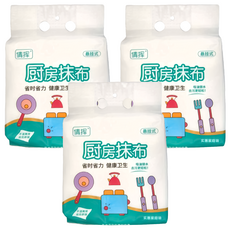 倩揮 廚房抹布 多用途加厚 120抽 懸掛式, 20 x 20cm, 3包