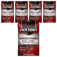 Jack Link's 煙燻牛肉乾 麥蘆卡煙燻口味, 5包, 310g