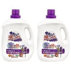 all-in 洗工坊 制菌洗衣精 薰衣草, 4kg, 2桶