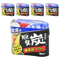 ST 雞仔牌 脫臭炭 冷藏室用, 搭配備長炭與活性炭的消臭劑, 強力除臭, 140g, 5盒