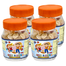 優而力 魚油軟糖, 富含魚油、乳酸鈣和維生素C, SGS檢驗合格, Q軟口感, 200g, 4罐