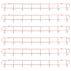 Little Pink Rabbit 粉彩小兔 多功能掛鉤 8連鉤 - 廚衛兩用, CA304, 優質材料 安心置物 省心省力, 玫瑰金, 6個