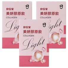 JOIN HOME 仲安家 美妍膠原飲Light 7包, 350ml, 3盒