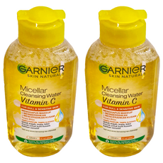 GARNIER 卡尼爾 全效保濕卸妝水 維他命C 125ml 溫和保濕 卸妝清潔, 2瓶