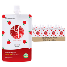 YEONDOOFARM 莊園好農 蘋果汁, 100ml, 120包
