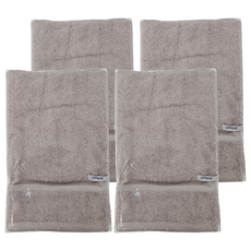 坎寧威爾 皇家璀璨毛巾 - 45x65cm 600gsm 100%埃及棉, 灰風暴 灰, 4條