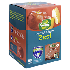 happi DOGGY 纖嚼 無穀健齒棒 50入 Active Plus配方, 蘋果, 1盒