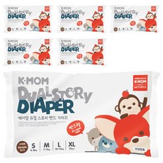 K-MOM 頂級超薄瞬吸黏貼型尿布 體驗包 4~8kg, S, 6片