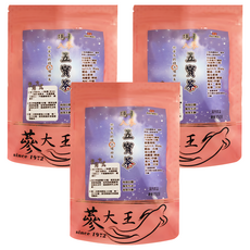 瑪卡人蔘五寶茶包 Set, 黑瑪卡+黑人蔘+黑黃精, 調整體質, 活力之果, 男人茶, 6g, 10包, 3袋